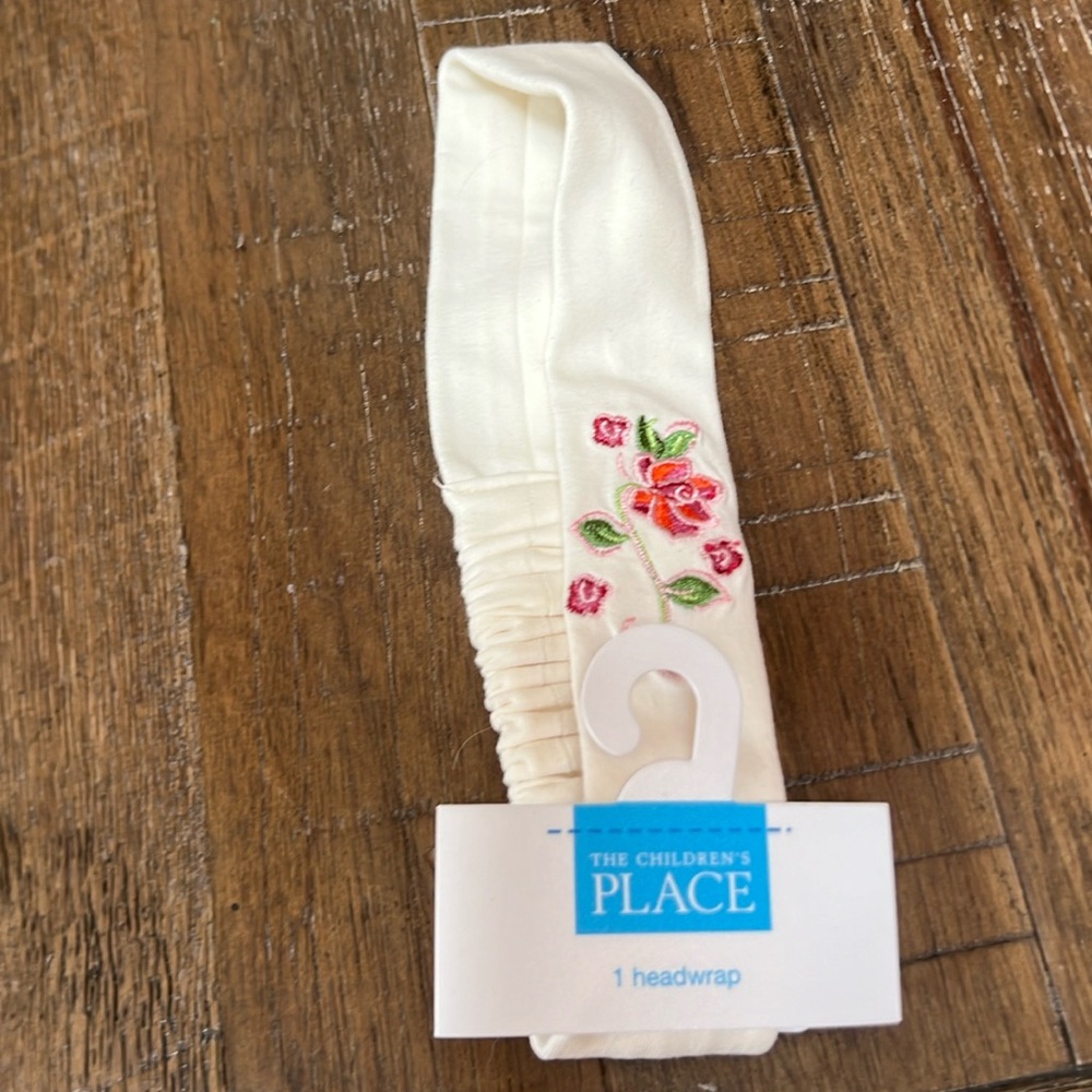 NWT Children’s place girls white floral headband